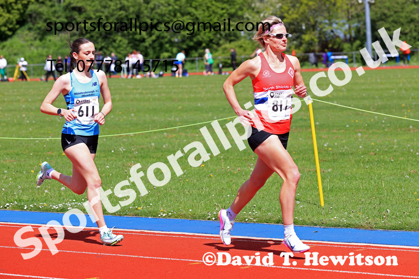 1500 metres, 2026 North Eastern Track and Field Champs, Shildon, County Durham. Photo: David T. Hewitson/Sports for All Pics